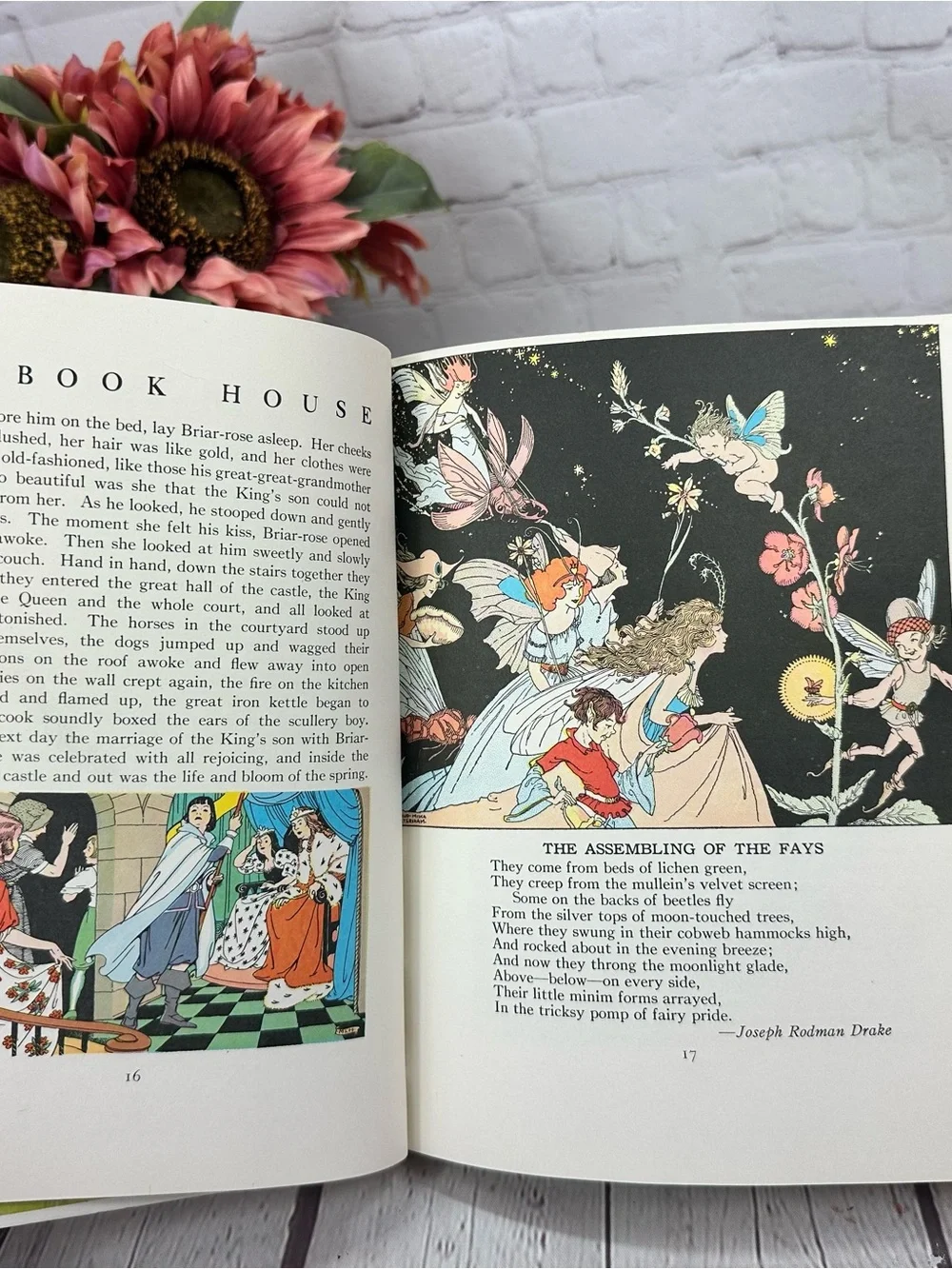 vtg 1971 My Book House Through Fairy Halls Children's Book hardcover retro